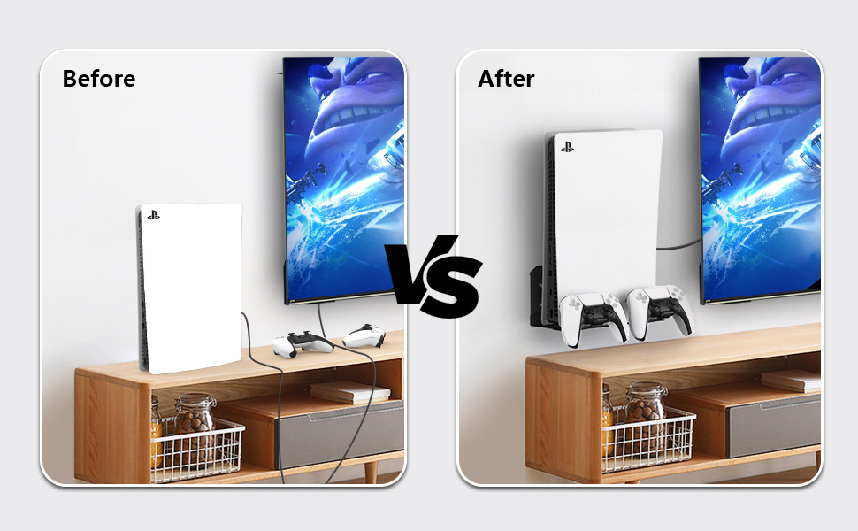 New World For PS5 Wall Mount Stand ,Wall hang stand For PS5 Digital