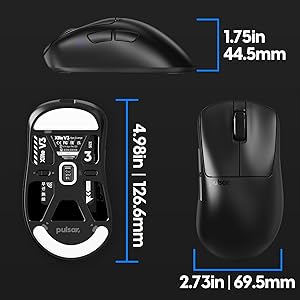 pulsar Xlite V3 large 4kドングル付き Xlite v3 Large Gaming Mouse – Pulsar Gaming Gears