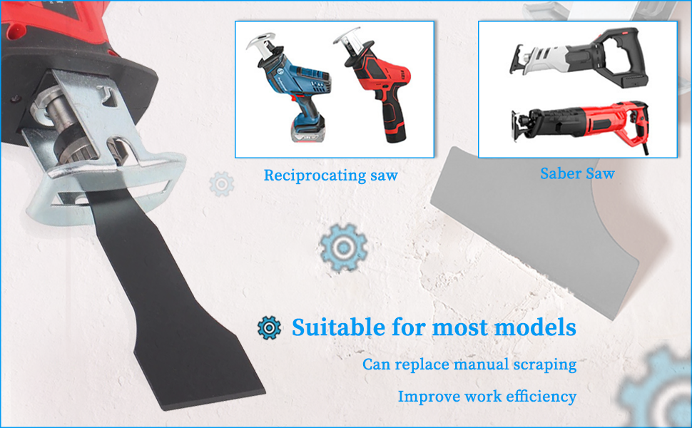4PCS Reciprocating Saw Scraper Blade, Sawzall Scraper Blades, Tile