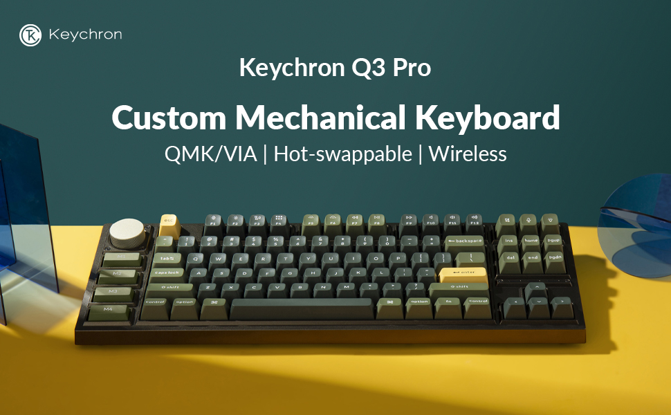 【Keychron】Q3 Pro Keychron Q3 Pro QMK/VIA Wireless Custom Mechanical Keyboard