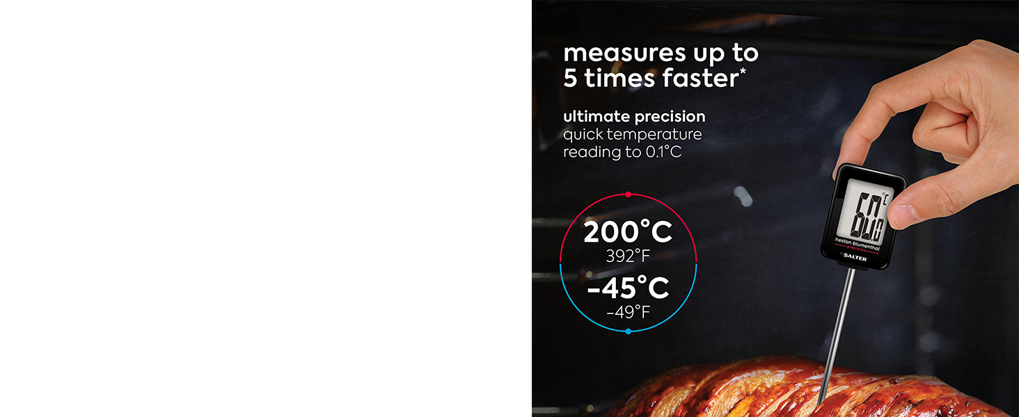 Salter 515 BKCR Leave-In Digital Kitchen Thermometer
