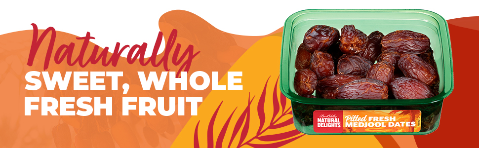 Naturally sweet, pitted fresh fruit