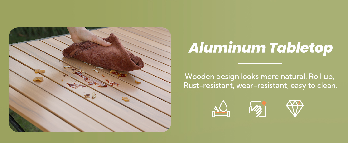 adjustable camping table