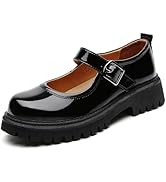 Amazon.com: QHH Mary Jane Shoes for Women Black Platform Mary