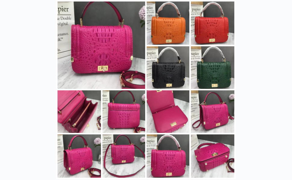 希少 GENUINE CROCODILE SKIN ハンドバッグ ピンク crocodile hand bag (HCP) ≪pink≫ – Jeanne & Jean