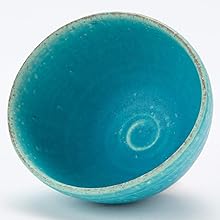 Amazon｜信楽焼 へちもん 深豆鉢 青彩釉 MR-3-3440｜小皿