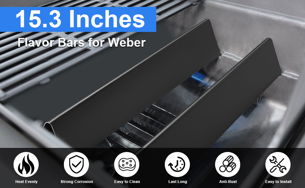Barbqtime 15.3" Flavorizer Bars Replacement for er