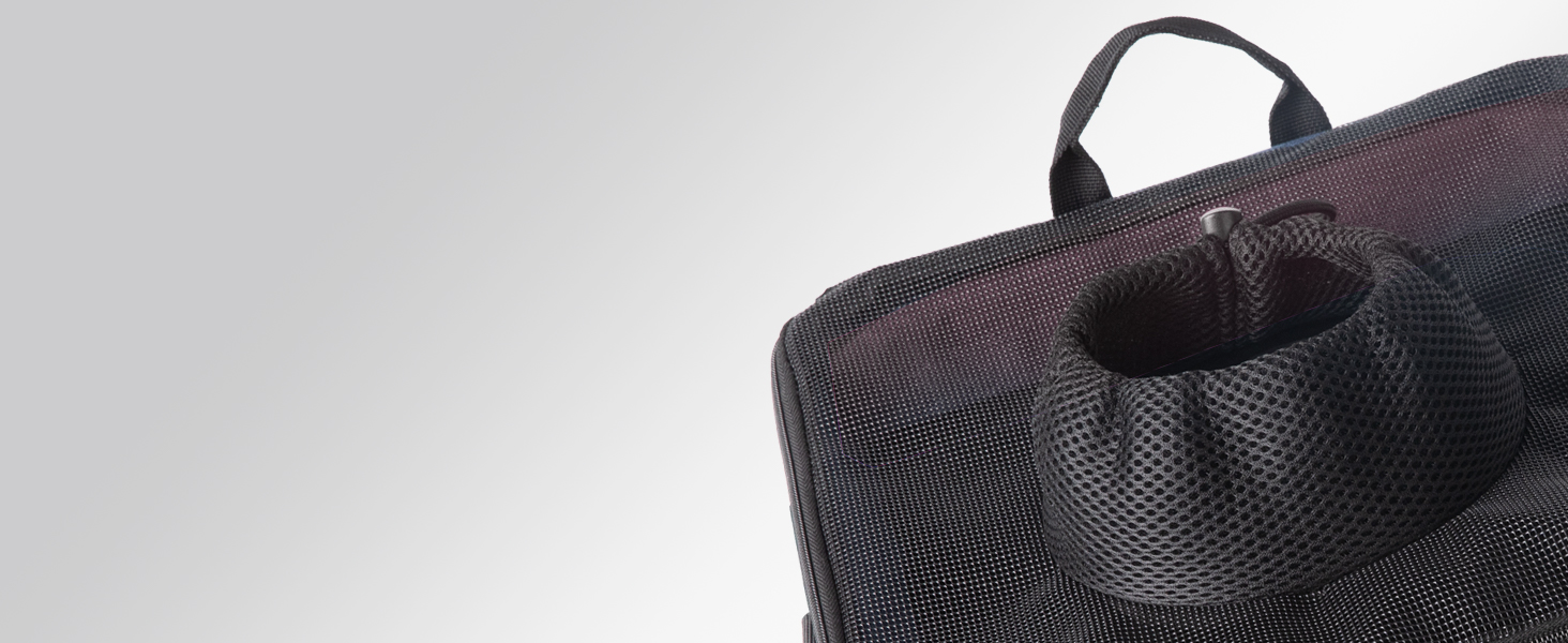 dog shoulder bag with mesh venting