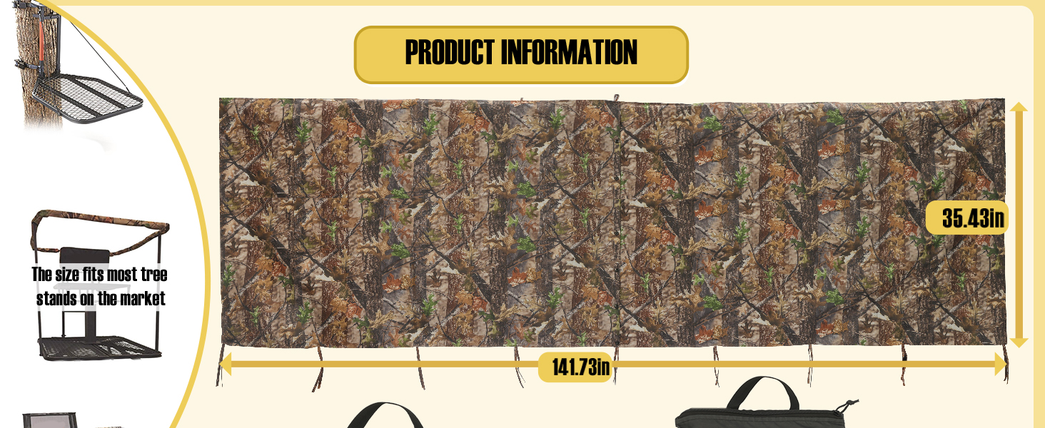 XProudeer Hunting Tree Stand Blind Cover,Treestand Camo