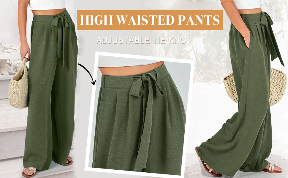 wide leg trouser pants for women