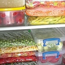 Photo of frozen fresh vegetables.