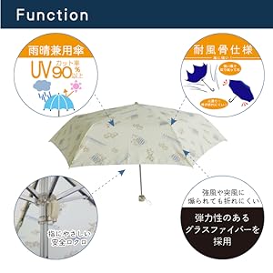 manhattaner's 折り畳み傘 Manhattaner's マンハッタナーズ 日傘 折りたたみ傘 晴雨兼用 猫