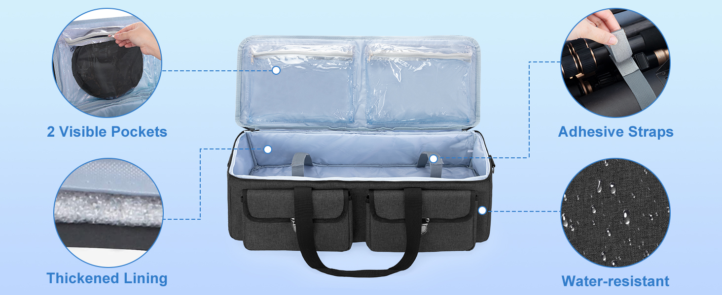 YARWO Tripod Carrying Case 23.4” Long, Portable Photo