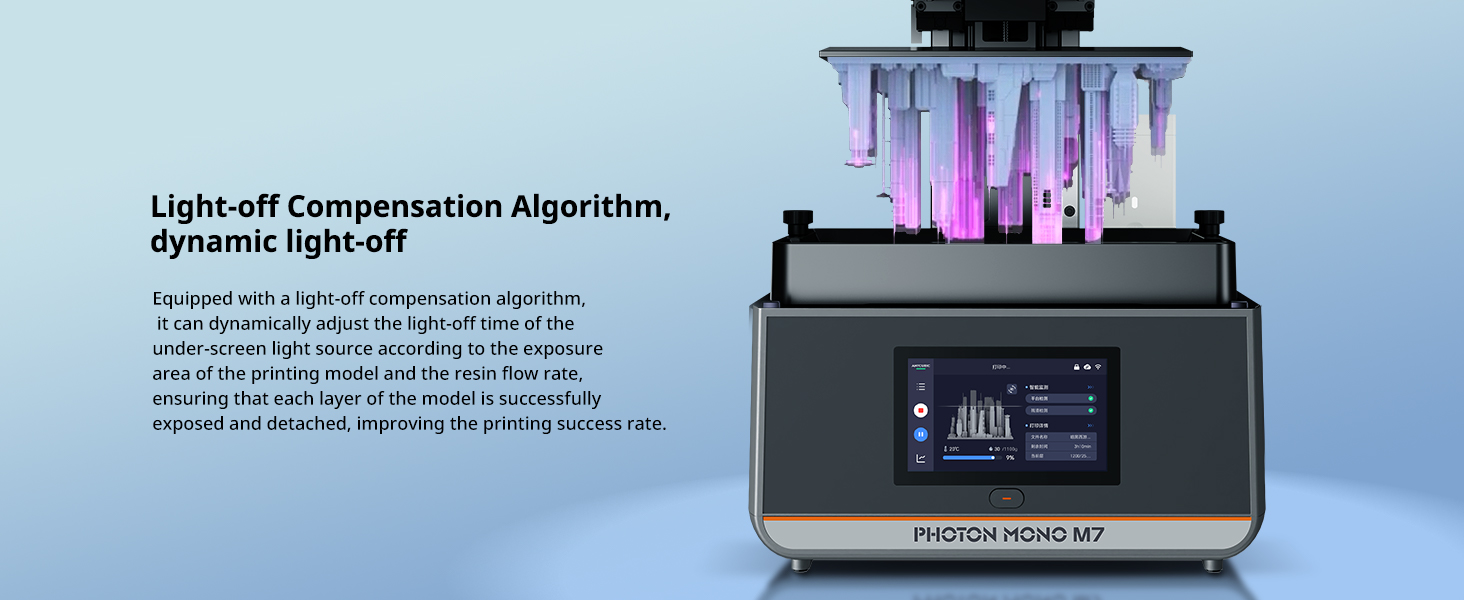 ANYCUBIC 14k Resin 3D Printer Photon Mono M7, 150mm/h High Speed Printing, Upgraded COB Source System and Intelligent Detection, 8.78x4.96x9.06 inches Printing Size 13 M7