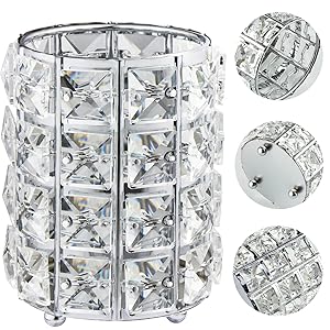 Made of good quality metal and well-crafted crystal beads.