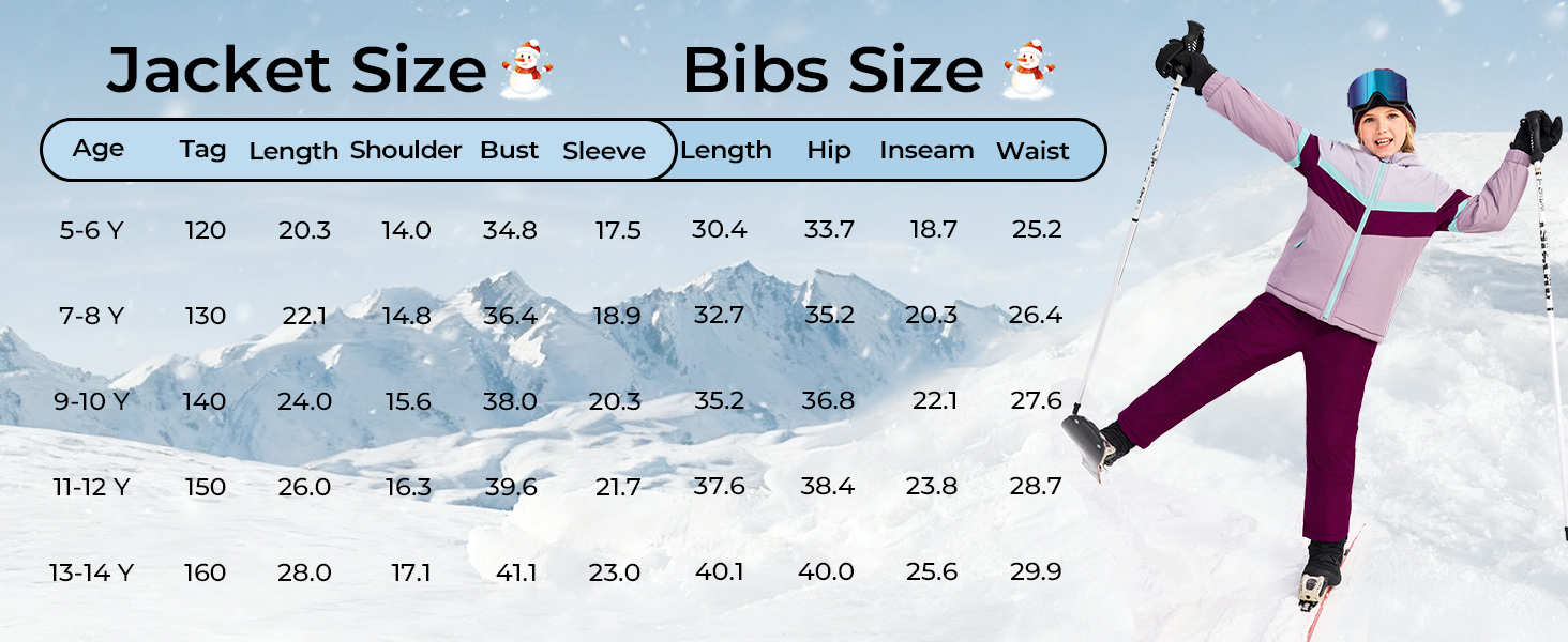 Girls 2 Piece Snowsuit