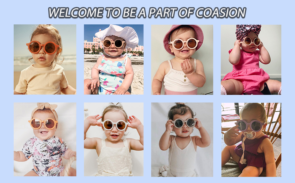 Kids Sunglasses, Retro Cute Round Sunglasses