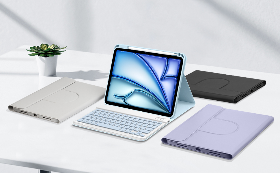 シルバー色 iPad AIR 128GB WIFI 保護ケース キーボード付き Amazon | 2025 iPad Air第7世代(M3)&2024 Air第6世代(M2) 11