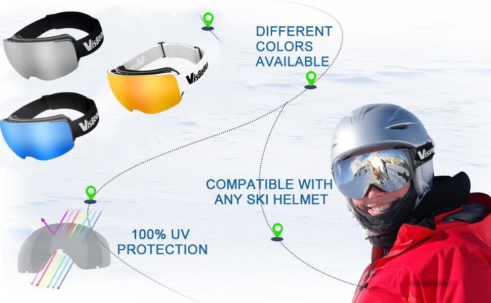 VisBeaut ski goggles