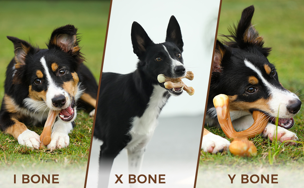 Tikaton Holiday 3Pack Durable Dog Chew Toys for