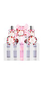 Peony &amp;amp;amp; Blush Suede Fragrance Spa Basket Gift Set