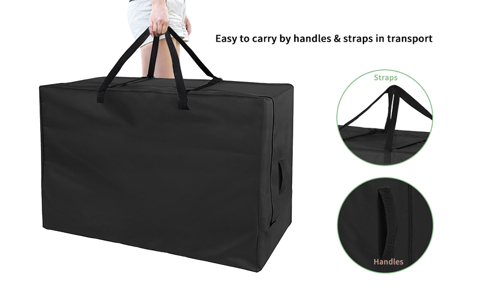 Andacar Folding Mattress Storage Bag, 33inch Sturdy