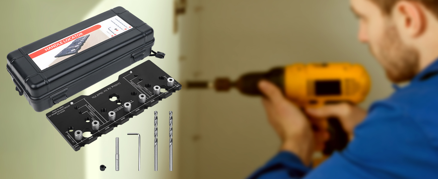 Twotrees Shelf Pin Jig, 5 mm Adjustable Shelf Jig Drill Guide