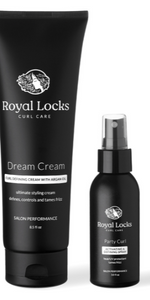 dream cream and spray for wavy and curly hair