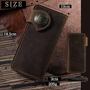 Amazon | [ASIAN ZACCA] バイカーズウォレット 長財布