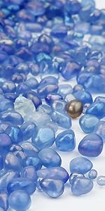 blue glass stone