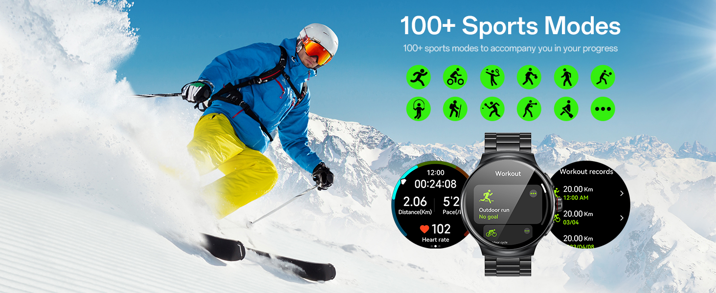 100+ sports modes