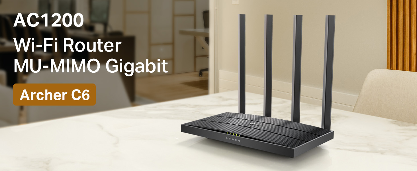 Archer C6 AC1200 Wireless MU-MIMO Gigabit Router