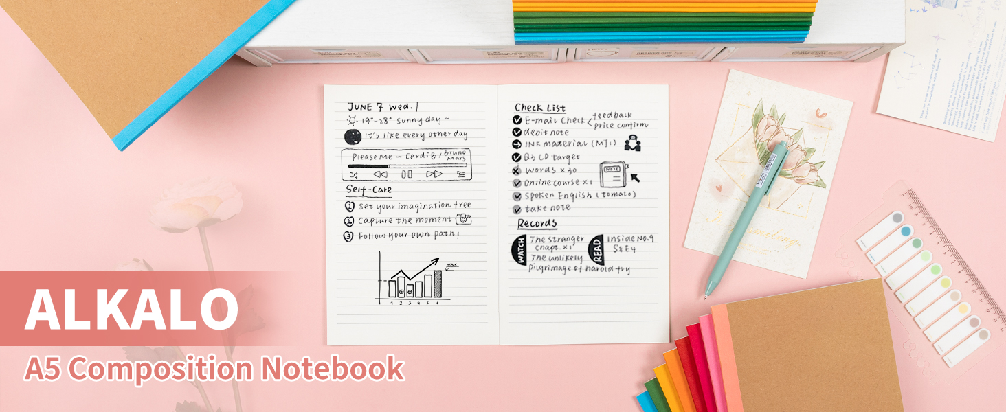  Composition Notebook Journals Bulk