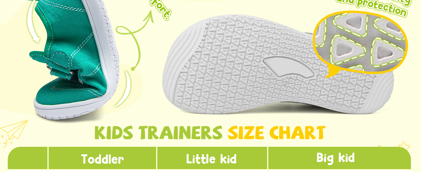 Kids Wide Barefoot Shoes Minimalist School Trail Running Walking Sneaker