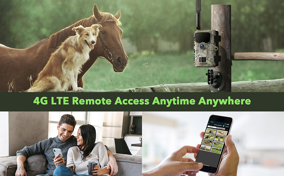 4G LTE Cellular Trail Cameras Sends Picture Video to Cell