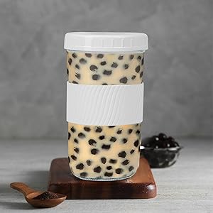 mason jar lid and straw