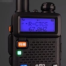 BTECH UV-5X3 Tri-Band Radio: High-Power Amateur Handheld with USB-C Charging - VHF, 1.25M, UHF - Customizable Features - Comprehensive Accessory Bundle Included 21 Channel Mode Modifications