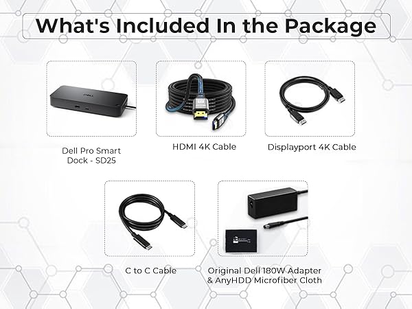 Amazon.com: Dell Pro Smart Dock SD25 Bundle - 10Gbps, 3 Year