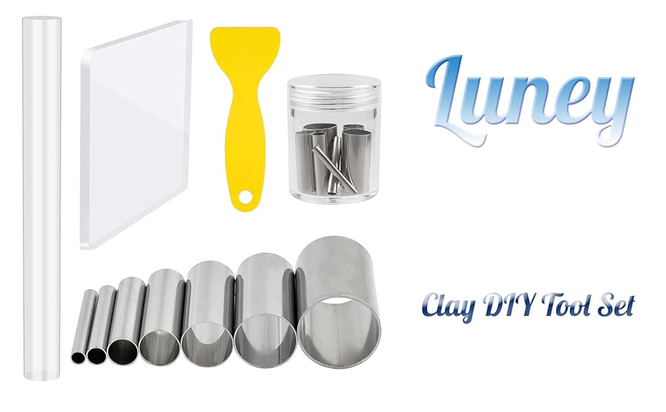 Clay DIY Tool Set, Acrylic Clay Roller, Acrylic Sheet