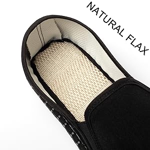 Breathable linen insole