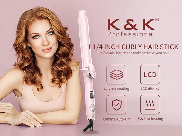 Amazon.com: 1 1/4 Inch Curling Iron with Clipped Tourmaline