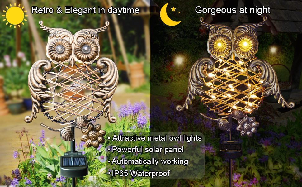 solar yard statues