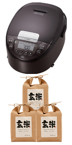 Amazon | IHジャー炊飯器 炊きたて JPW-D180(T) ブラウン 白米セット