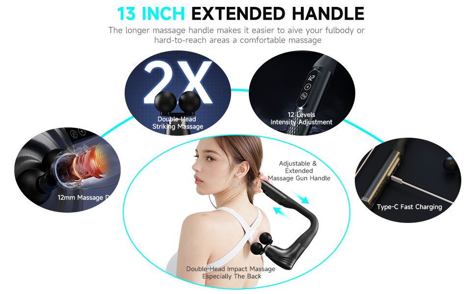 Double-Headed Elbow Massage Gun