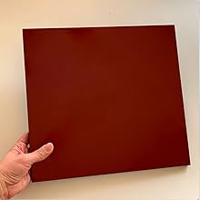 Amazon.co.jp: 山家漆器店 木製 花台 正角板 黒 赤 両面塗り