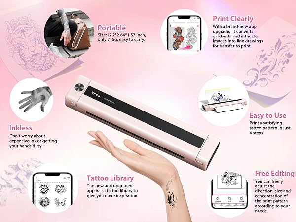 その他 Tattoo stencil printer Amazon.com: LIYUANJUN Tattoo Stencil Maker, Thermal Tattoo