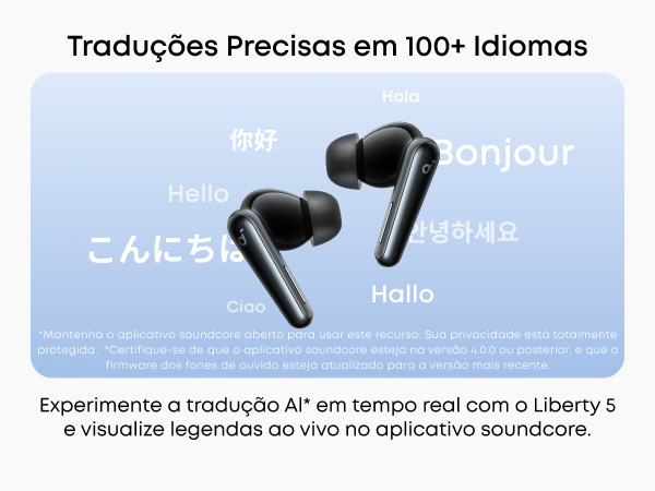 soundcore Liberty 5 da Anker, Fone de Ouvido Bluetooth sem fio