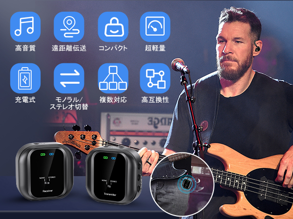 Amazon.co.jp: XIAOKOA ワイヤレスインイヤーモニター ワイヤレス