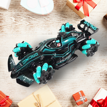 Race car and gift boxes