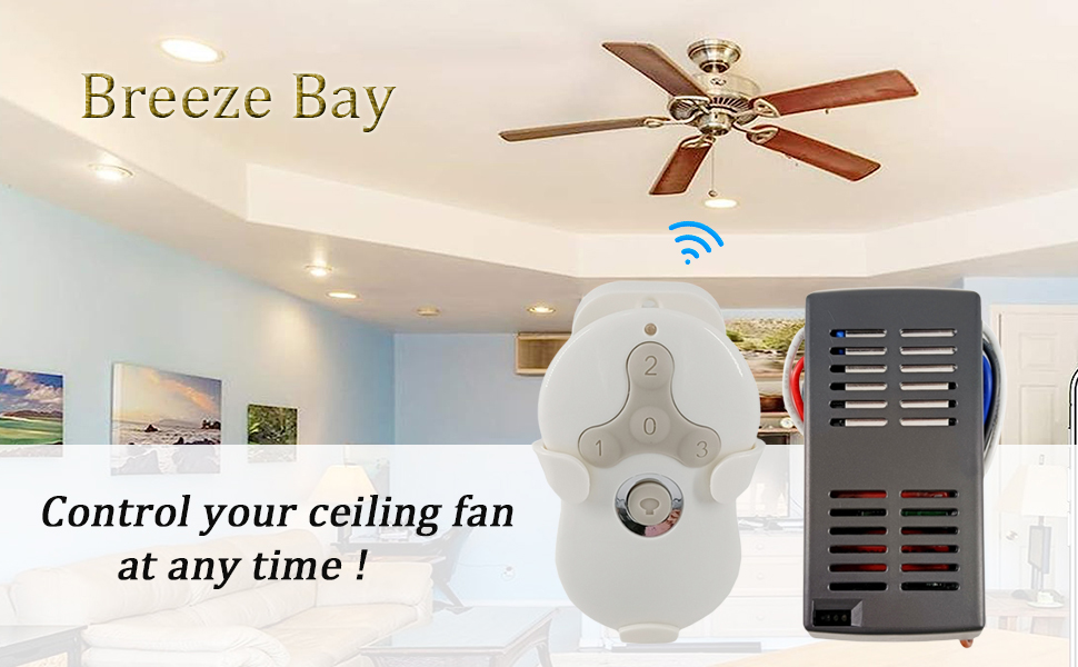 Breeze Bay Universal SelfLearning Ceiling Fan Remote